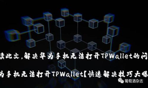 阅读此文，解决华为手机无法打开TPWallet的问题！

华为手机无法打开TPWallet？快速解决技巧大曝光！